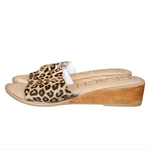 Beach by Matisse Tiki Leppard Print Sandals Women's Size 6